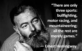 Ernest Hemingway bullfighting afficionado and author