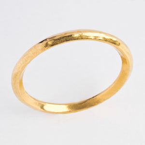 18K Forged Gold Band by George Schroeder