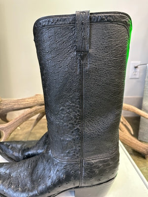 Ostritch Skin Full Up David Little's Custom Cowboy Boots made in San Antonio Texas 11.5 EE