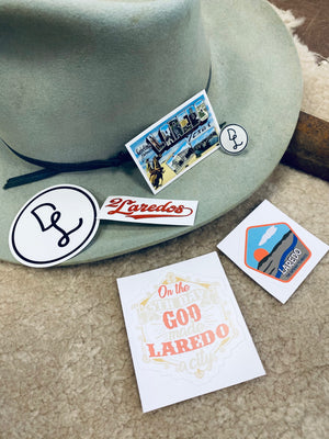 Dos Laredos Brand Sticker and Pin Set (PACK)