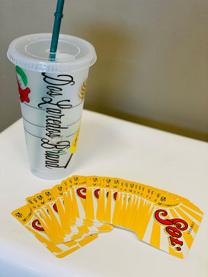 Dos Laredos Texas Starbucks Cup | Serape Cup | Mexican Snack Cup | Conchas Starbucks Cup