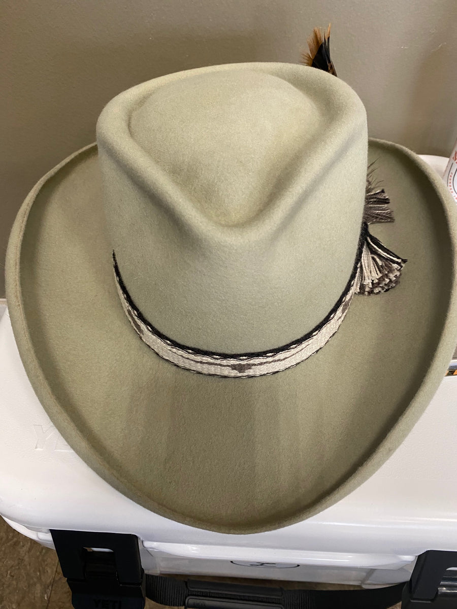 Vintage Texas hatters Cowboy Rancher “Rattlesnake Hat Band w/ Rattle” – Dos  Laredos Brand