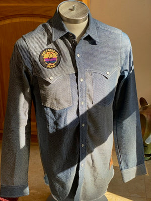 Dixon Rand Denim Shirt with Dos Laredos small patch SMALL