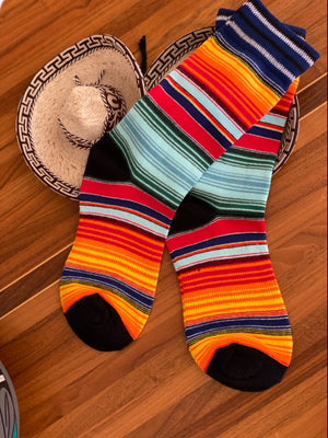 Serape Socks show off your Fiesta spirit all year round.