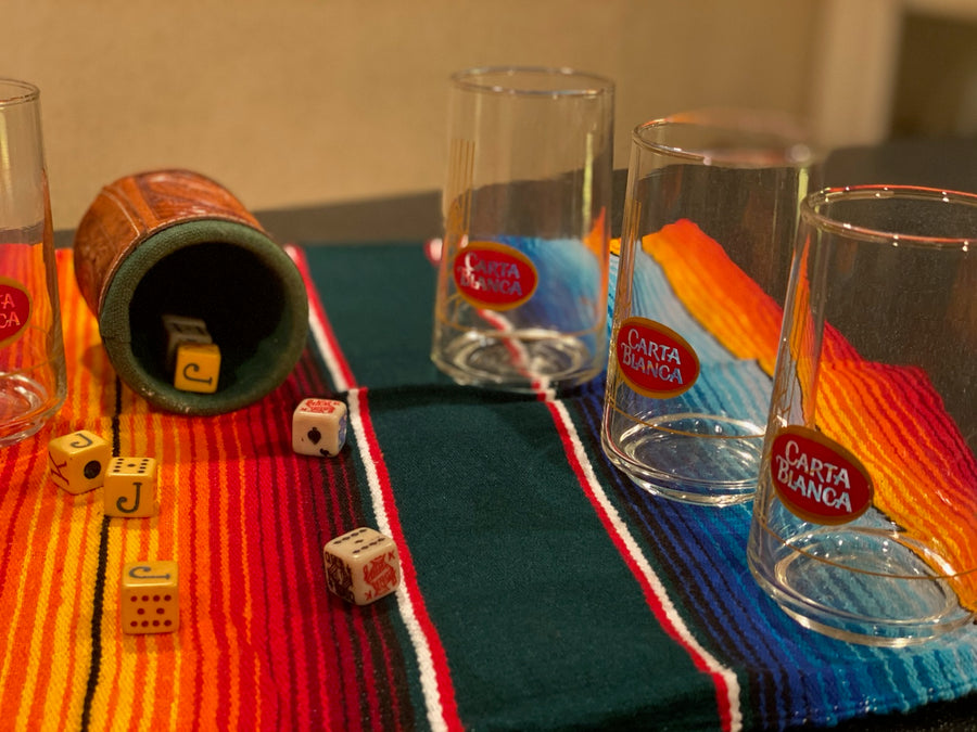 Pristine Vintage Carta Blanca Beer Set of 6 Promotional Collectible Glasses