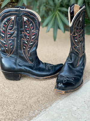 Vintage Acme boots black Womens