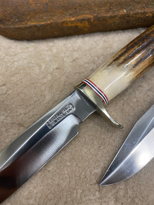 Vintage Pair of Sambar Stag Randall Knives