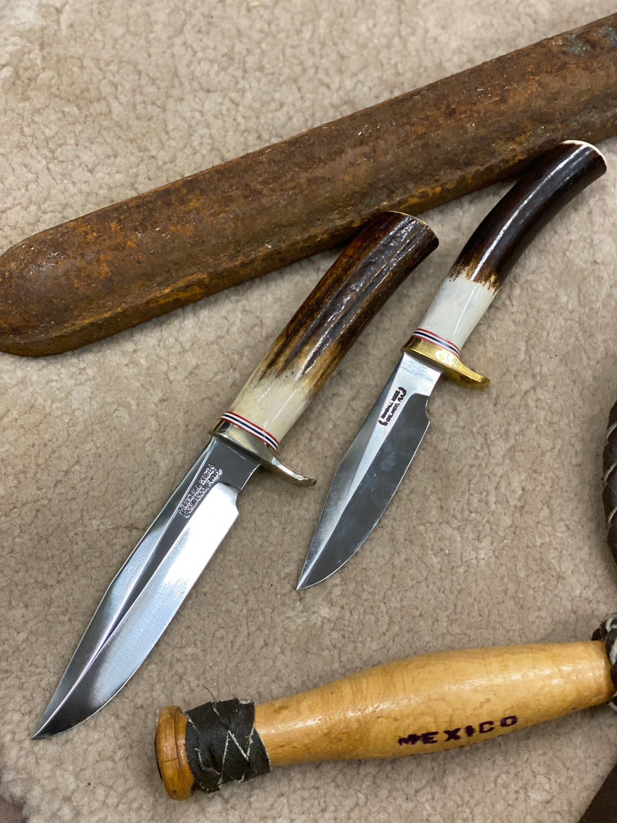 Vintage Pair of Sambar Stag Randall Knives