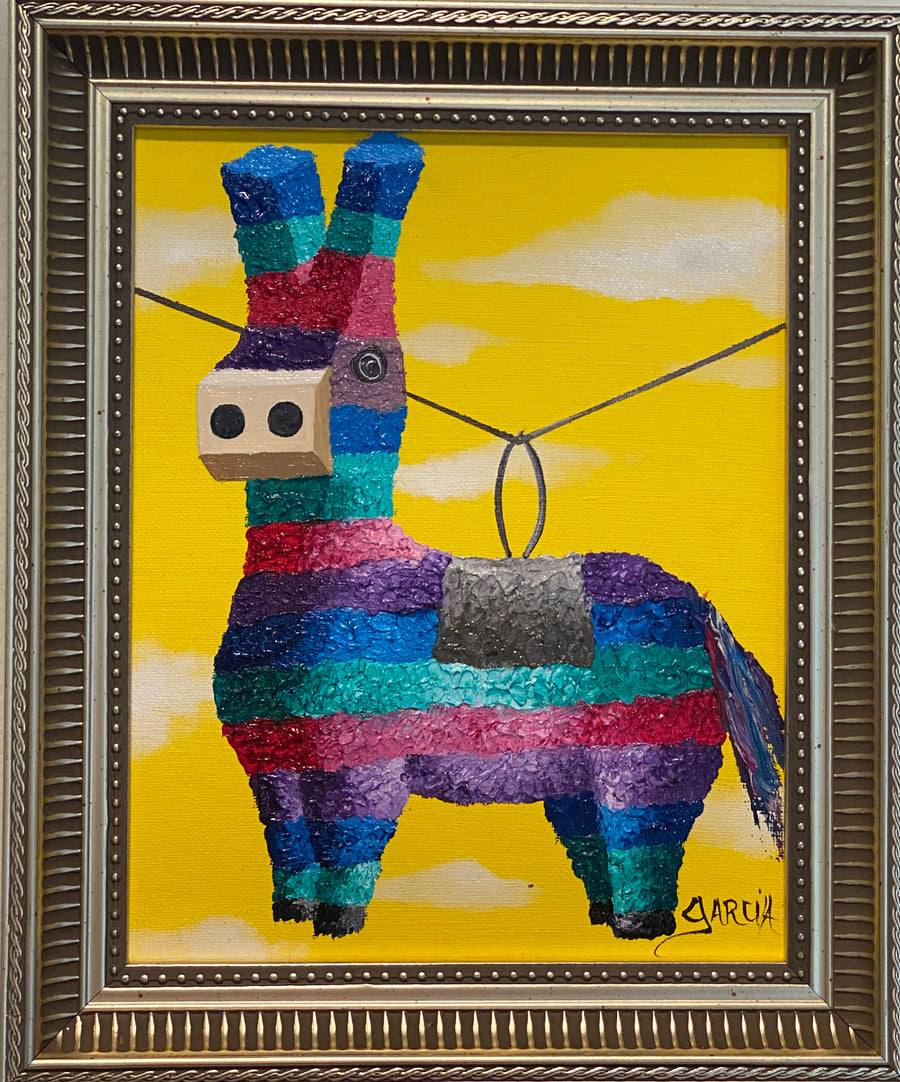 Framed "Pinata" Original Painting by Antonio Garcia