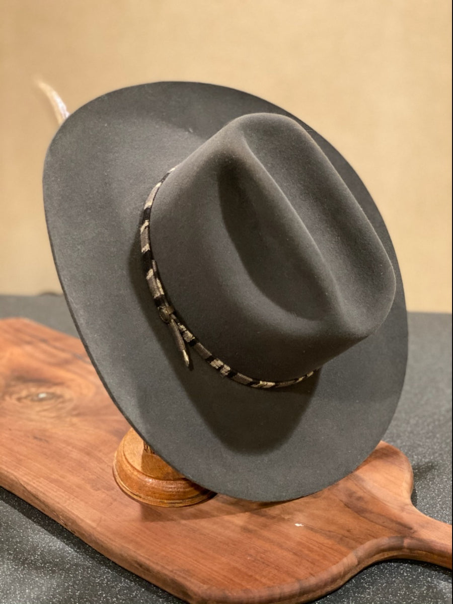 Vintage Texas hatters Cowboy Rancher “Rattlesnake Hat Band w/ Rattle” – Dos  Laredos Brand