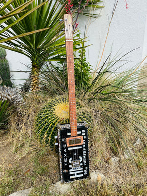 Teja Cigar Box Guitar with Vintage Texas 68 Plate HEMISPHERE