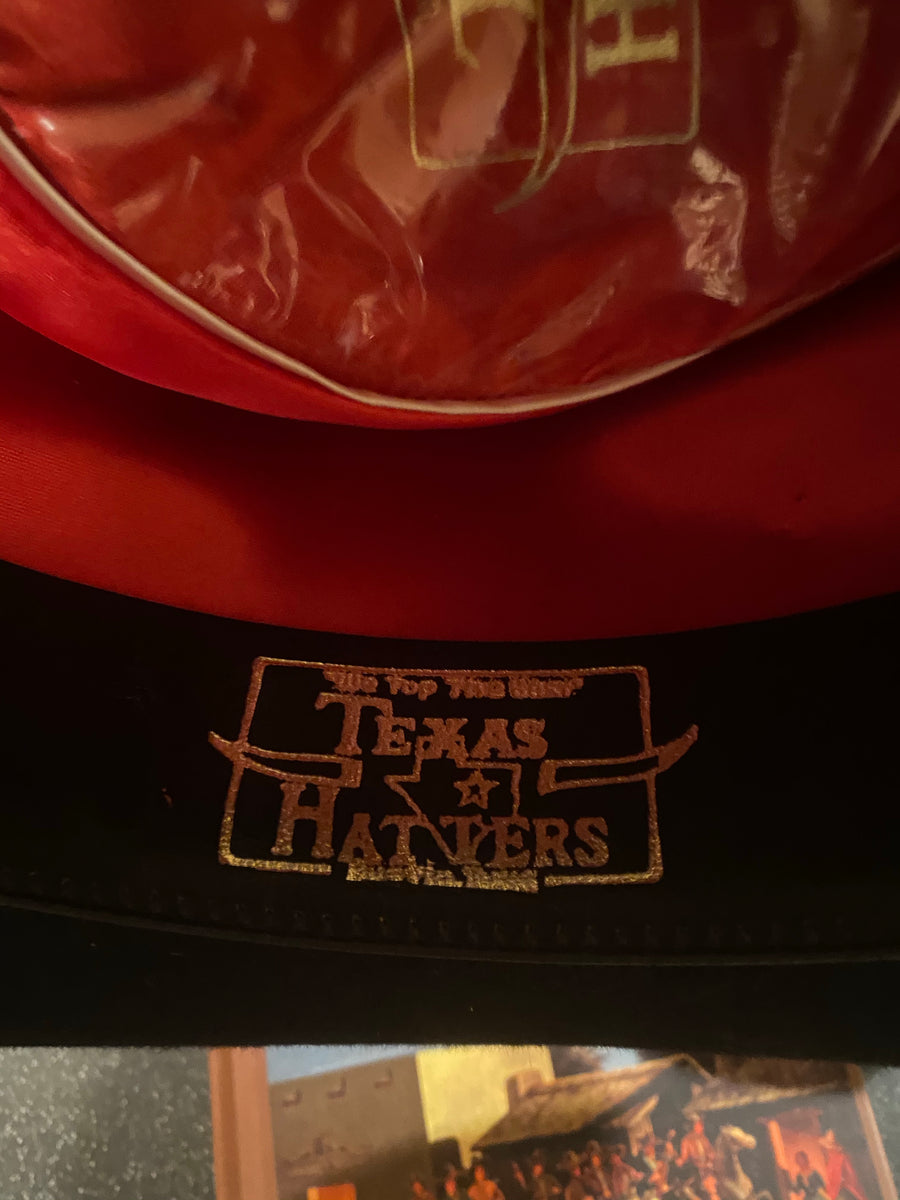 Vintage Texas hatters "HI ROLLER" Beaver Hat with feather hat band