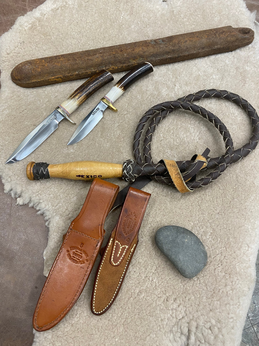 Vintage Pair of Sambar Stag Randall Knives