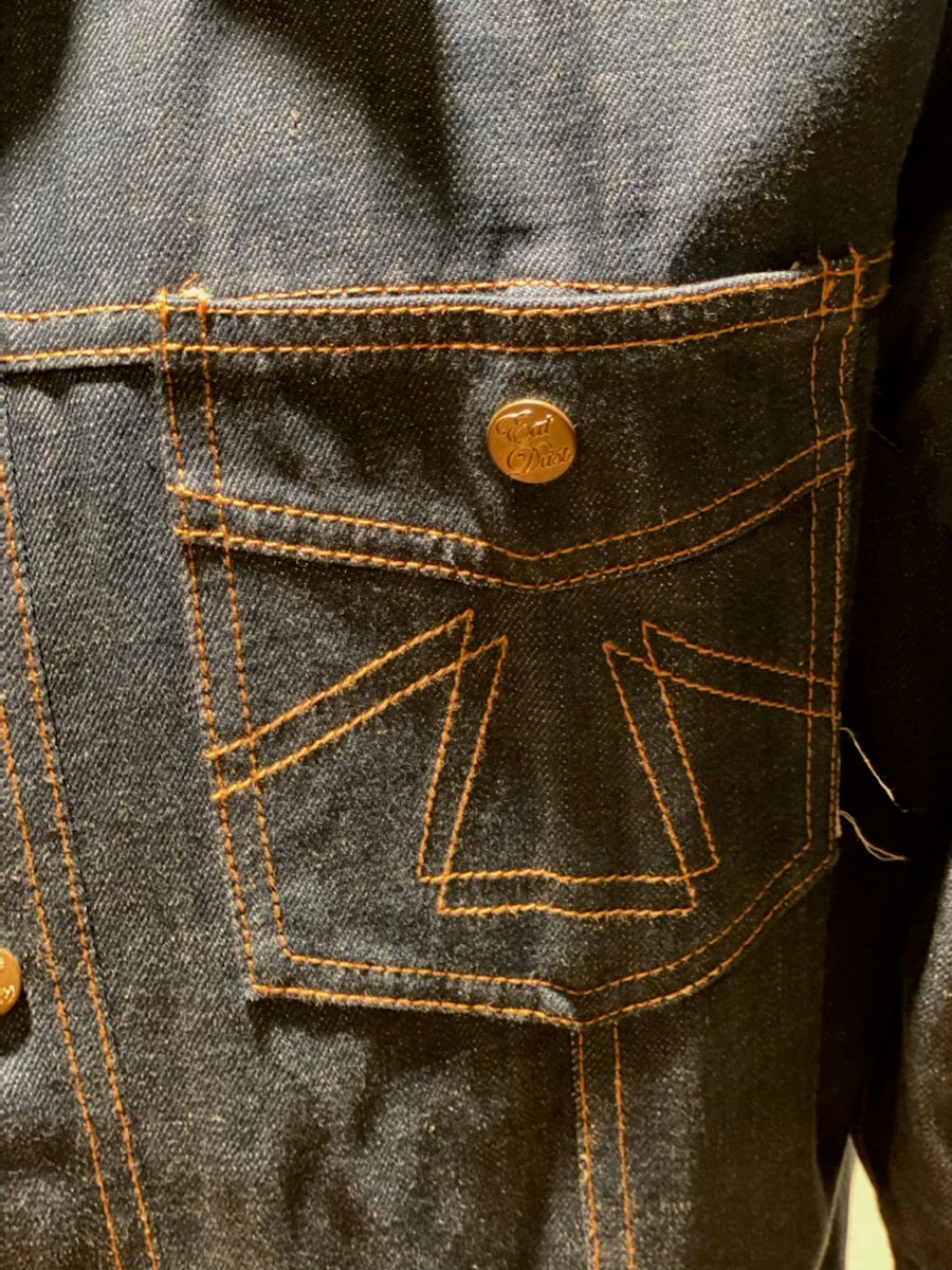 Eat Dust Denim Jacket - used and embellished with Dos Laredos Brand Patch