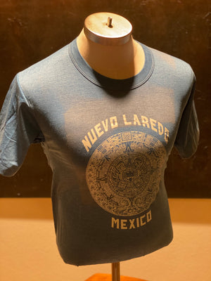 Vintage Nuevo Laredo Aztec Calendar Shirt Size 40