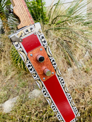 Teja Cigar Box Guitar with Vintage Texas 68 Plate HEMISPHERE