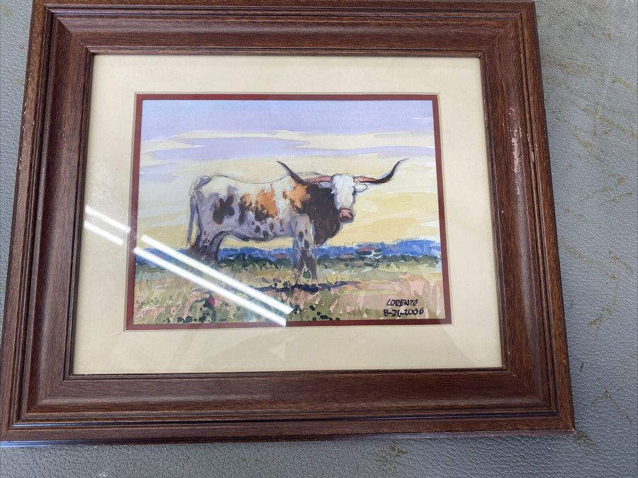 ORIGINAL LORENZO CASTANEDA Framed WATER COLOR Paintings